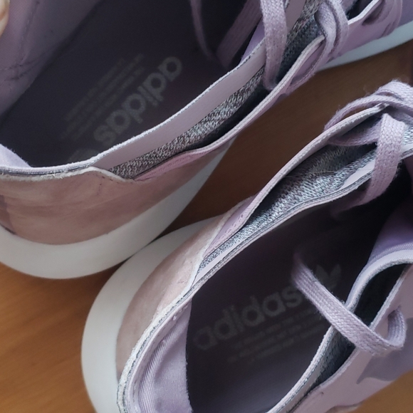 ADIDAS tubular purple sneakers tennis shoes - Picture 8 of 10